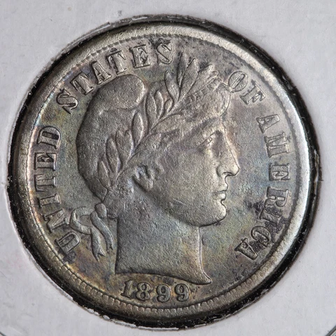 1899-S Barber Silver Dime CHOICE AU E206 KEN Cover