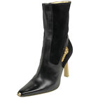 GUCCI Tiger head Short boots High heels Short boots suede leather Black Women