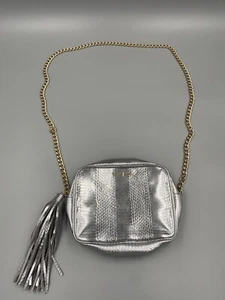 Victoria's Secret Fashion Show Silver Cross Body Bag Purse W/ Chain Strap 2016 - Picture 1 of 12