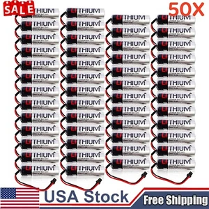 50X TOSHIBA ER6V 3.6V ER6VC119B ER6VC119A Spina batteria multiuso PLC 2400mAh. - Foto 1 di 9