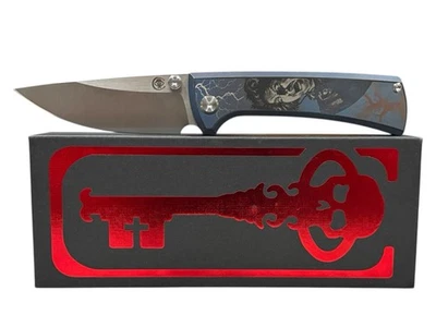 Cuchillos Chaves RCK9 Personalizados “Young Frankenstein” Titanio M390 Hoja Raro Foto 1 de 4