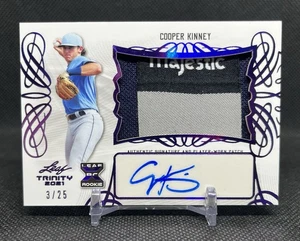 Parche púrpura Leaf Trinity Cooper Kinney 2021 novato XRC logotipo majestuoso automático/25 - Imagen 1 de 3