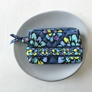 Vera Bradley Indigo Pop 7 in Cosmetic Bag - Picture 1 of 13