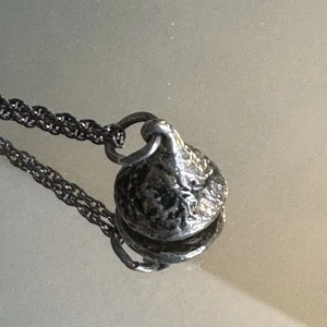 Vintage Sterling Necklace 925 JCF Hershey Candy Kiss 18" 20G & 2 Earrings Boxed - Picture 1 of 17