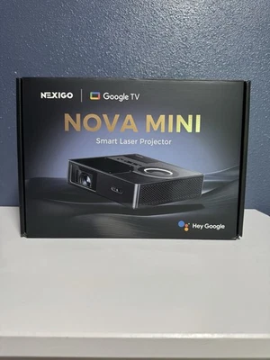 NEXIGO Nova Mini Smart Laser Projector. Google TV. Full HD Native. Dolby Audio. - Image 1 of 4