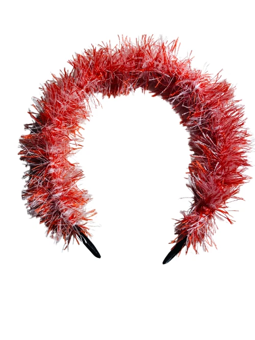 Diadema Bastón de Caramelo, Colección de Belleza de Ria, Rojo/Blanco, Piel, Nueva, Para Ella Foto 1 de 1