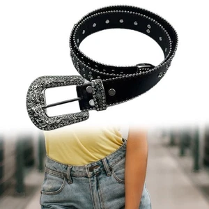 Elegant Women s Metal Fastener Strap Premium PU Leather Multi Purpose Accessory - Picture 1 of 9