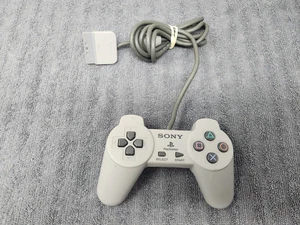 Sony PlayStation 1 OEM Controller SCPH-1080 Gray (Tested) (F) - Picture 1 of 4