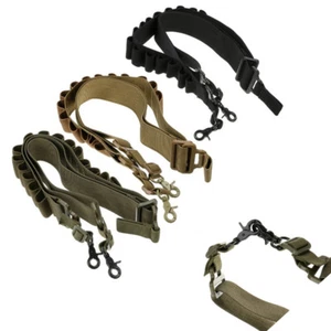 Tactical Rfile Shotgun Sling Shell Ammo Holder 12Ga. 20Ga Bandolier Heavy Duty - Picture 1 of 14