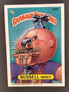 RUSSELL SPOUT 316B 1987 Topps Garbage Pail Kids Original Series 8 GPK - Picture 1 of 2