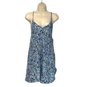 Topshop Mameluco Corbata Trasera, Azul Floral, Talla 8 - Imagen 1 de 10
