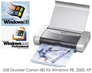 KLEINER DRUCKER CANON i80 FÜR WINDOWS 98 2000 XP Me MIT NEUEN TINTENTANKS i80 - Bild 1 von 7