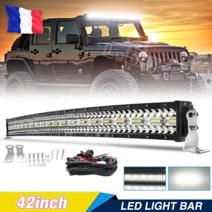 540W 42" Barre à LED Courbés phare de travail Rampe Feux offroad 12/24V ATV Auto - Imagen 1 de 11