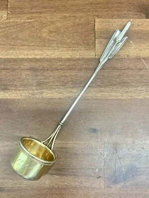 БЕЛЫЙ СЕРЕБРО ВЕДРО СТИЛЬ КРЕМОВЫЙ КОВШ #32 PUSSY ИВЫ РУЧКА W/МОНО - Изображение 1 из 4