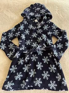 Vestido Baby Gap azul marino copos de nieve orejas con capucha de lana manga larga 3T - Imagen 1 de 9