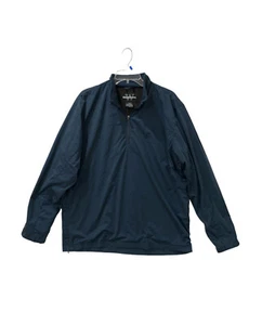 WearGuard Jacket Men's M Blue 1/4 Zip Rain Wind Pullover Lightweight Lined - Picture 1 of 15