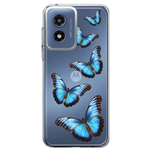 Mundaze Case for Motorola Moto G Play 5G 2024 Blue Butterflies - Picture 1 of 6