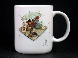 Taza Fisherman's Paradise - Norman Rockwell - Colección del Museo - 1987 - Imagen 1 de 2