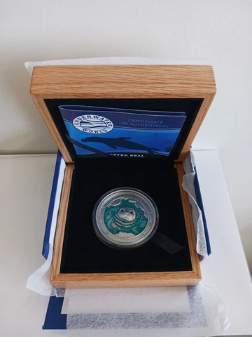 2020 Barbados Silver 3 Oz. $5 Coin Spotted Seal Underwater World Cover
