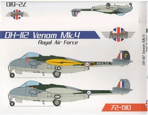 1/72 AGB 72610 DH-112 Venom Mk.4 Royal Air Force - Picture 1 of 1