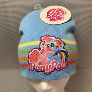 My Little Pony Beanie Hat Pony Pals Rainbow Dash Pinkie Pie, Winter Knit Cap NWT - Picture 1 of 11