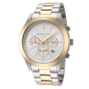 Michael Kors Men's Slim Runway 44mm Quartz Watch MK8986 - Picture 1 of 1