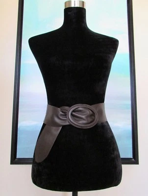 Cinturón Via Spiga Italia Cuero Marrón Lazo Talla S Foto 1 de 4