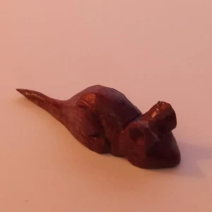 CHARMING, ANTIQUE OAK MINIATURE, OF A CARVED MOUSE - Picture 1 of 3