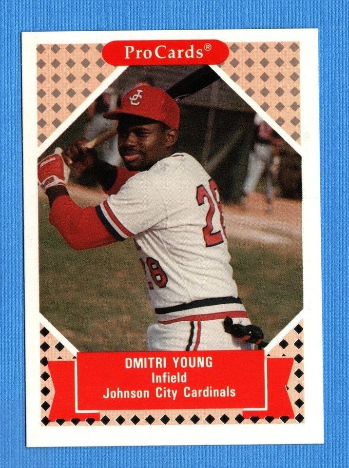 1991-92 ProCards Tomorrow's Heroes #322 Dmitri Young Johnson City Cardinals - Image 1 of 1
