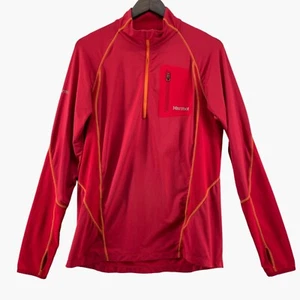 Marmot leichter Herren Pullover rot Quarter Zip Gr. M - Bild 1 von 11