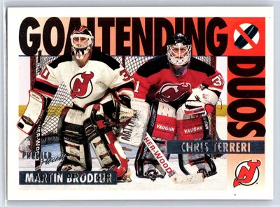 1994-95 Topps Premier Martin Brodeur Chris Terreri Goaltending Duos #83 - Image 1 of 2