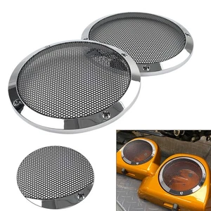 6.5"Lower Vented Fairing Speaker Covers Fit For Harley Electra Street Road Glide - Picture 1 of 11