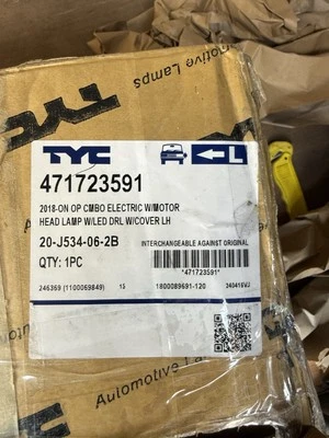 TYC Vauxhall Combo Life Van 2018-2023 Near Side Headlight part n.471723591 LEFT - Image 1 of 3