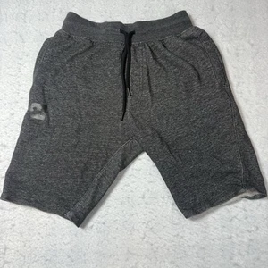 Under Armour Mens Fleece Shorts Size Large Drawstring Logo Gray - Picture 1 of 9