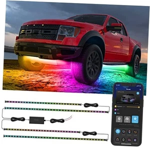 Govee Underglow Car Lights, 4pcs RGBIC Smart LED Lights for Cars with 16  - Picture 1 of 7