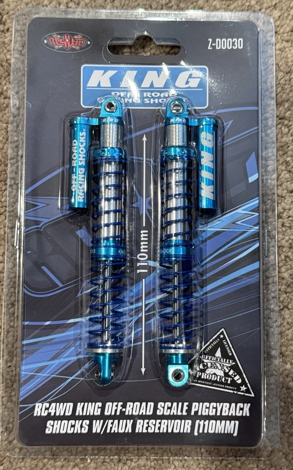 RC4WD King Off-Road 1/10th Scale Piggyback Shocks w/Faux Reservoir (110mm) - Image 1 of 1
