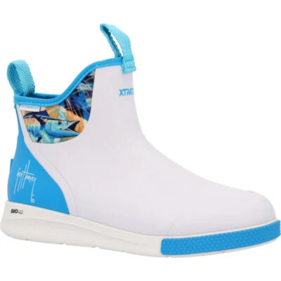 Bota deportiva Xtratuf para hombre 6 pulgadas Guy Harvey tobillo - blanca/wahoo Foto 1 de 4