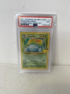 PSA 9 MINT Venusaur 15/102 Celebrations Classic HOLO RARE Pokemon Karte - Bild 1 von 2