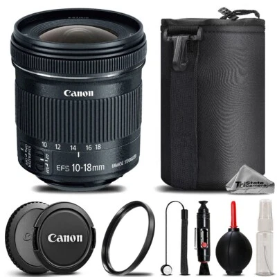 Lente Canon 10-18 mm IS STM para T6i T6s T5i T6 SL1, EOS 700D 650D - Kit de ahorro Foto 1 de 4