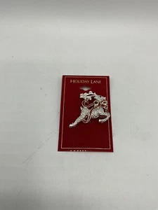 Macy's Holiday Lane Flying Reindeer Pin - Picture 1 of 3
