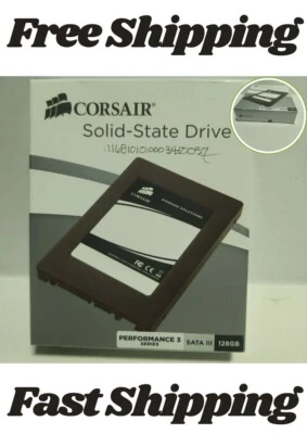 Corsair solid state drive 128GB SSD SATA III Performance Series CSSD-P3128GB-BRK - Image 1 of 4