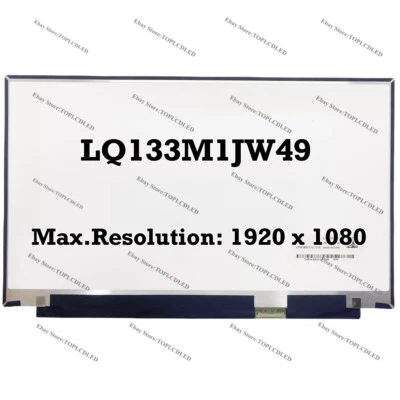 LQ133M1JW49 13.3 Inch For Laptop Screen LCD Dsiplay IPS Panel Matrix Digitizer - Image 1 of 2