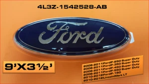 9 X 3 1/2' FLEX OEM Ford Oval Emblem GRILLE FLEX 2004-2010 4L3Z-1542528-AB - Picture 1 of 8