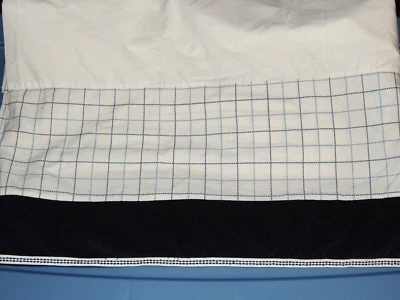 NAUTICA KIDS WILLIAM КРОВАТКИ ЮБКА ПЫЛИ ОБОРКИ ВЕЛЬВЕТ СИНИЙ БЕЛЫЙ - Изображение 1 из 2