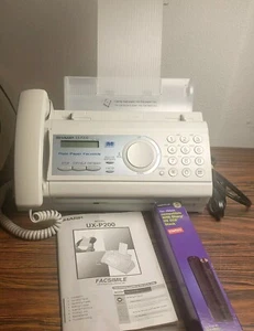Sharp UX-P200 Normalpapier Faksimile Fax & Telefon Kopierer Gerät Zuhause/Büro - Bild 1 von 6