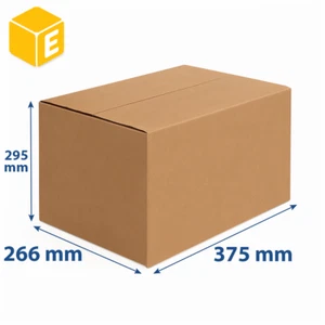 Cajas de Cartón Marrón Kraft 'B5' - 375 x 300 x 270 mm | Eurotienda - Imagen 1 de 6