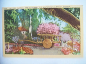899 MEXICAN CARRETA, 200 HUNDRED YEARS OLD, IN A SOUTHERN CALIFORNIA GARDEN PC - Bild 1 von 2