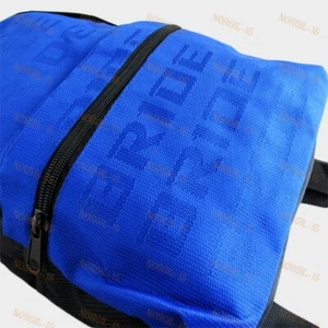 BACKPACK NEW BLUE JDM BRIDE RACING Black RACING AdjustableHARNESS SHOULDER STRAP - Picture 1 of 9