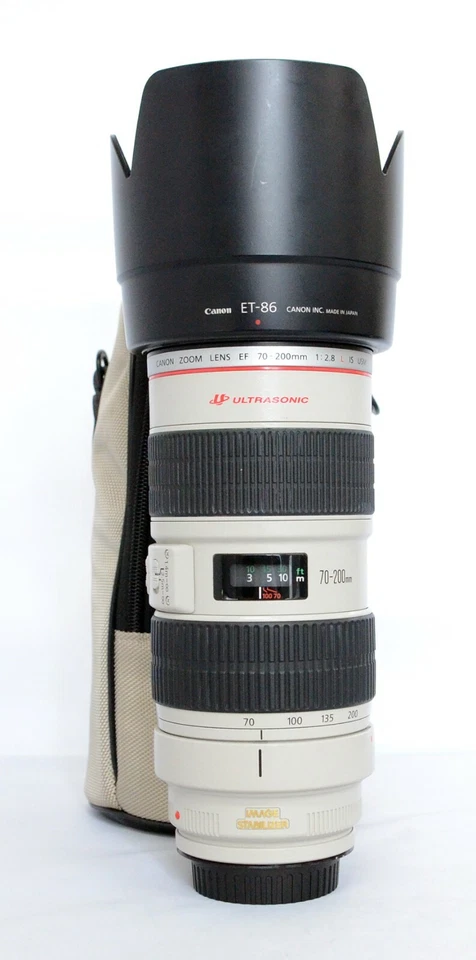 Lente Canon EF 70-200mm f/2.8 L IS USM + ESTOJO CANON - Imagem 1 de 1