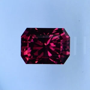 2.02ct Natural Rhodolite Garnet ,Custom Cut , 7.82 x 5.77MM , See Video - Picture 1 of 2